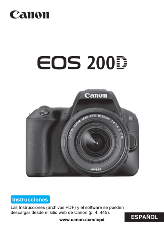 Canon Eos 2000d Instrucciones